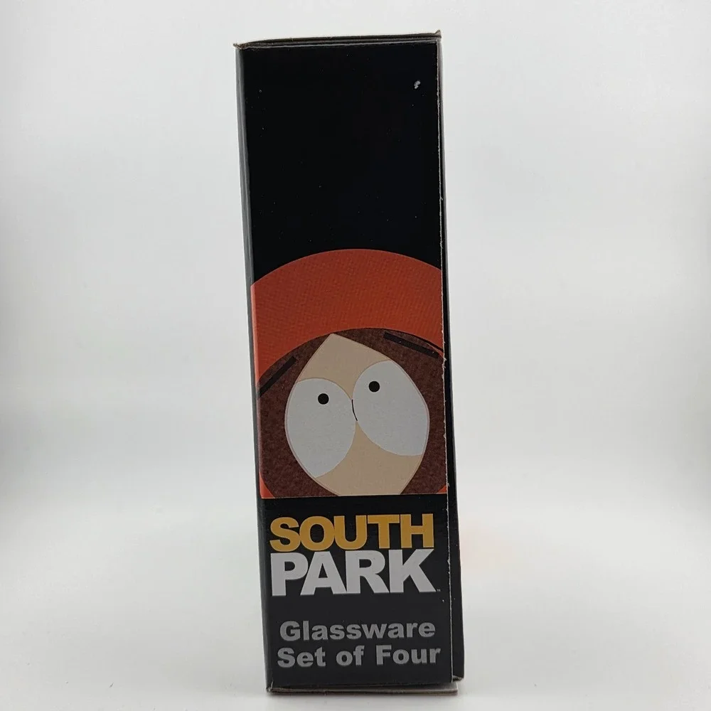SOUTH PARK Christmas Shot Glass Set‎ (4) 1.8 fl oz ea Cartman, Kyle, Stan, Kenny